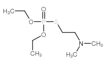 O,O'-二乙基 S-(2-二甲基氨基乙基)硫代磷酸酯 结构式