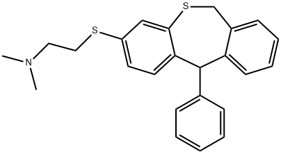 2-[(6,11-二氢-11-苯基二苯并[b,e]噻吩-3-基)硫代]-N,N-二甲基乙胺 结构式