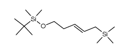 Silane, [5-[[(1,1-dimethylethyl)dimethylsilyl]oxy]-2-pentenyl]trimethyl-, (Z)- (9CI) 结构式
