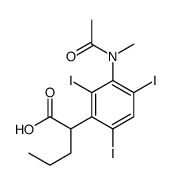 2-[3-[Methyl(acetyl)amino]-2,4,6-triiodophenyl]valeric acid 结构式
