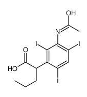 2-(3-乙酰氨基-2,4,6-三碘苯基)戊酸 结构式