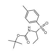 Carbamic acid, N-[1-[(4-methylphenyl)sulfonyl]propyl]-, 1,1-dimethylethyl ester 结构式