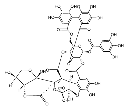 Elaeocarpusin 结构式