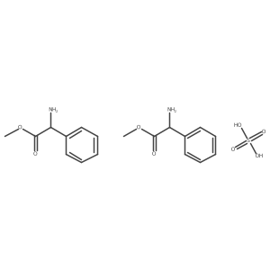 Methyl (S)-2-amino-2-phenylacetate hemisulfate 结构式