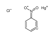 氯(3-硝基苯基)汞 结构式