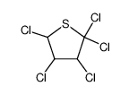 2,2,3,4,5-五氯四氢噻吩 结构式