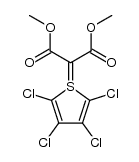 bis(methoxycarbonyl)-(2,3,4,5-tetrachlorothiophenio)-methylide 结构式
