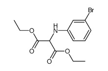 2-(3-溴苯胺基)丙二酸二乙酯 结构式