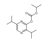 2-isopropoxycarbonyloxy-3,6-diisopropylpyrazine 结构式