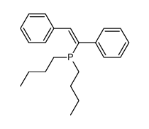 二丁基(1,2-二苯基乙烯基)膦 结构式