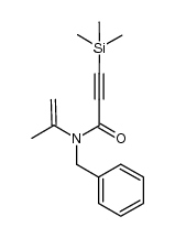 3-trimethylsilanylpropynoic acid benzylisopropenylamide 结构式