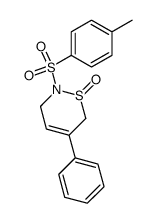 5-苯基-2-(对甲苯磺酰基)-3,6-二氢-2H-[1,2]噻嗪 1-氧化物 结构式