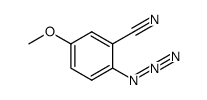 2-叠氮基-5-甲氧基苯甲腈 结构式