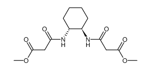 dimethyl 3,3'-(((1R,2R)-cyclohexane-1,2-diyl)bis(azanediyl))bis(3-oxopropanoate) 结构式