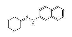 1-环己亚基-2-(萘-2-基)肼 结构式