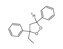 3-乙基-3,5-二苯基-1,2-二氧戊环-5-d 结构式