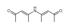 (3E,3'E)-4,4'-亚氨基二(3-戊烯-2-酮) 结构式