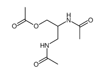3-acetoxy-1,2-bis-acetylamino-propane 结构式