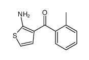 (2-aminothiophen-3-yl)-(2-methylphenyl)methanone 结构式