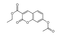 7-乙酰氧基香豆素-3-甲酸乙酯 结构式