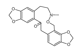 8-methyl-6,9,10,17-tetrahydro-[1,3]dioxolo[4',5':4,5]benzo[1,2-e][1,3]dioxolo[5',4':3,4]benzo[1,2-i][1]oxa[2]azacycloundecin-16(8H)-one 结构式