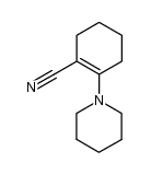 2-哌啶基-1-环己烯-1-甲腈 结构式