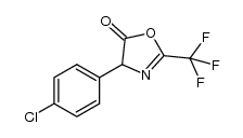 5(4H)-Oxazolone, 4-(4-chlorophenyl)-2-(trifluoromethyl)- 结构式