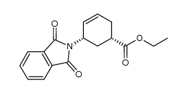 Ethyl (1S,5S)-5-(1,3-dihydro-1,3-dioxo-2H-isoindol-2-yl)-3-cyclohexene-1-carboxylate 结构式