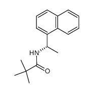 Propanamide, 2,2-dimethyl-N-[(1S)-1-(1-naphthalenyl)ethyl]- 结构式