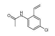 N-(4-氯-2-乙烯基苯基)乙酰胺 结构式