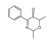 2,6-二甲基-4-苯基-6H-1,3,5-氧噻嗪 S-氧化物 结构式
