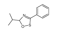 5-(1-甲基乙基)-3-苯基-5H-1,2,4-恶噻唑 结构式