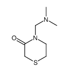 4-[(二甲氨基)甲基]硫代吗啉-3-酮 结构式