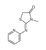 4-Thiazolidinone, 3-methyl-2-(2-pyridinylimino)- 结构式
