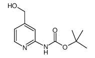 2-(Boc-氨基)-4-羟甲基吡啶 结构式