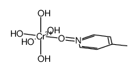 五水[4-甲基吡啶1-氧化物-κO]合铬(3+) 结构式