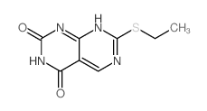 Pyrimido[4,5-d]pyrimidine-2,4(1H,3H)-dione, 7-(ethylthio)- 结构式
