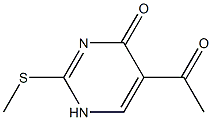 5-乙酰基-2-(甲硫基)嘧啶-4(1H)-酮 结构式