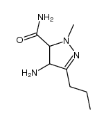 1H-Pyrazole-5-carboxamide, 4-amino-4,5-dihydro-1-methyl-3-propyl- 结构式