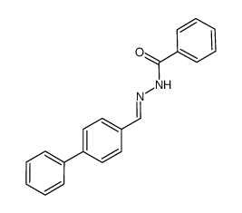 Benzoic acid, 2-([1,1'-biphenyl]-4-ylmethylene)hydrazide 结构式