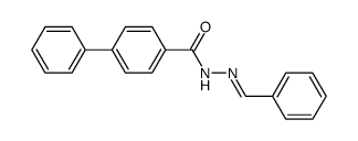 [1,1'-Biphenyl]-4-carboxylic acid, 2-(phenylmethylene)hydrazide 结构式