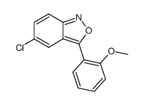 5-氯-3-(2-甲氧基苯基)-2,1-苯并异恶唑 结构式