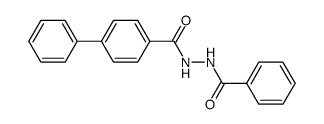 N'-benzoyl-4-biphenylcarbohydrazide 结构式