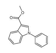 1-苯基-1H-吲哚-3-羧酸甲酯 结构式