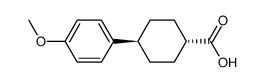 反-4-(4-甲氧基苯基)环己烷羧酸 结构式