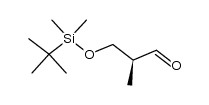 Propanal, 3-[[(1,1-dimethylethyl)dimethylsilyl]oxy]-2-methyl-, (2S)- 结构式