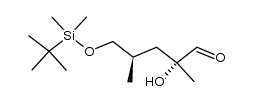 L-threo-Pentose, 3,4-dideoxy-5-O-[(1,1-dimethylethyl)dimethylsilyl]-4-methyl-2-C-methyl- 结构式