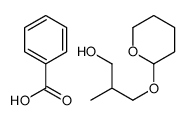1-Propanol, 2-methyl-3-[(tetrahydro-2H-pyran-2-yl)oxy]-, 1-benzoate 结构式