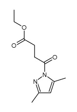 1H-Pyrazole-1-butanoic acid, 3,5-dimethyl-γ-oxo-, ethyl ester 结构式