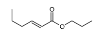 (E)-己-2-烯酸丙基酯 结构式